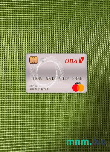 Cameroon UBA bank master obciążyć card wygląd fotograficzny skan PSD + zdjęcie